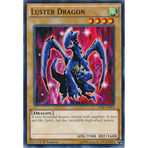 Near Mint Common YS14-EN002 Luster Dragon 1st Edition x3 Near Mint Common YS14-EN002 Luster Dragon 1st Edition x3